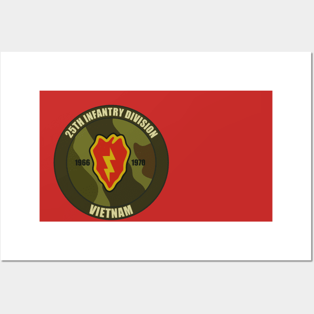 25th Infantry Division Vietnam Patch Wall Art by TCP